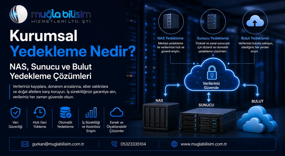 Kurumsal Yedekleme Nedir? NAS, Sunucu ve Bulut Yedekleme Çözümleri