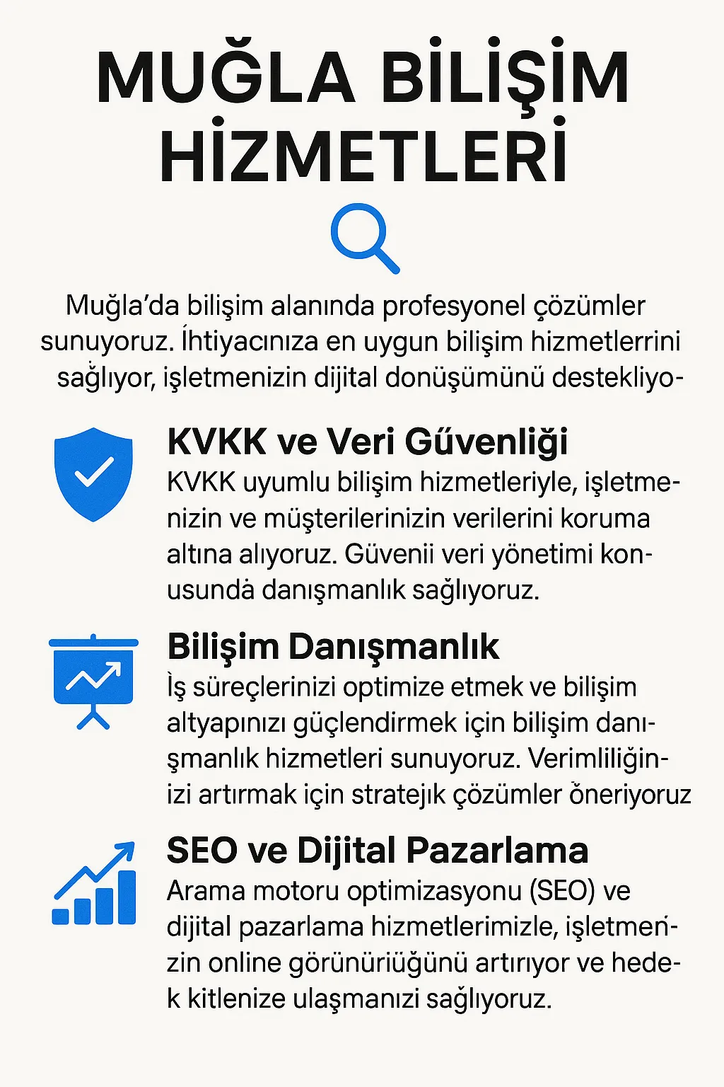 KVKK Uyumlu Bilişim Danışmanlığı – Muğla Bilişim ile Güvendesiniz
