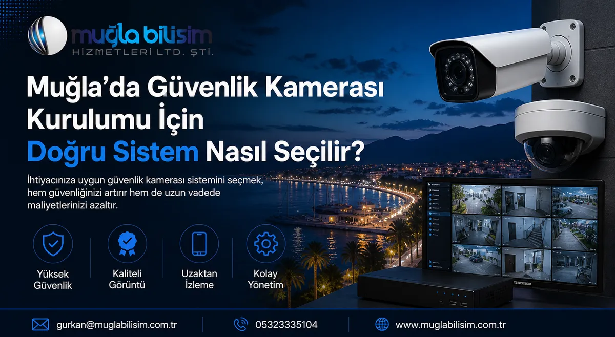Muğla’da Güvenlik Kamerası Kurulumu İçin Doğru Sistem Nasıl Seçilir?