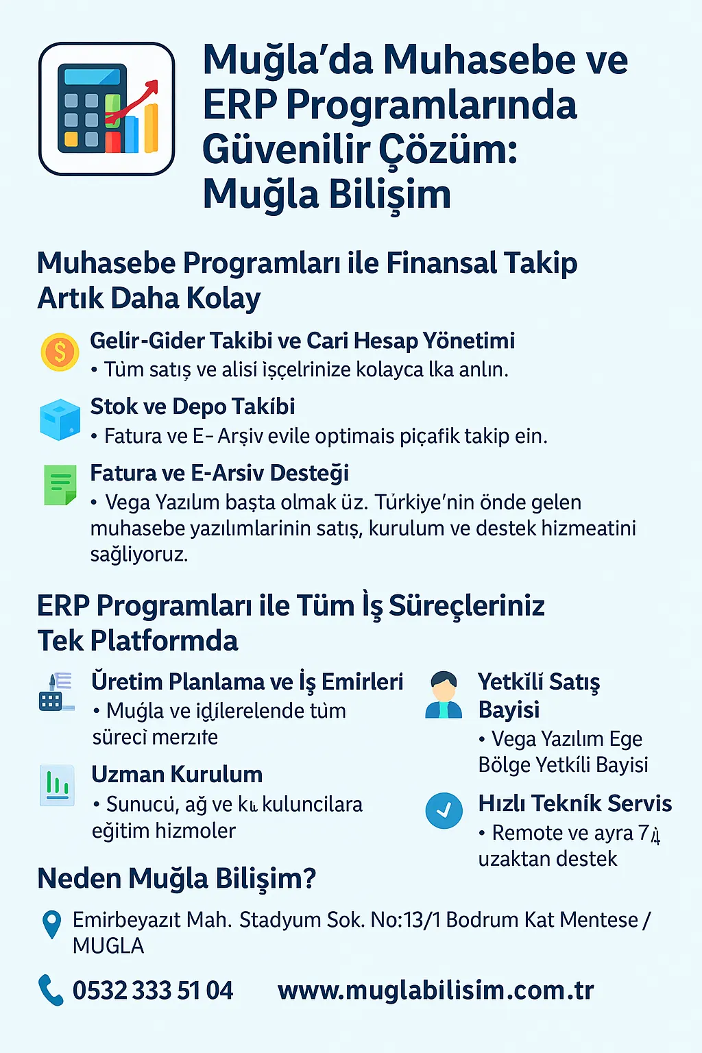 Muğla'da Muhasebe ve ERP Programlarında Güvenilir Çözüm: Muğla Bilişim