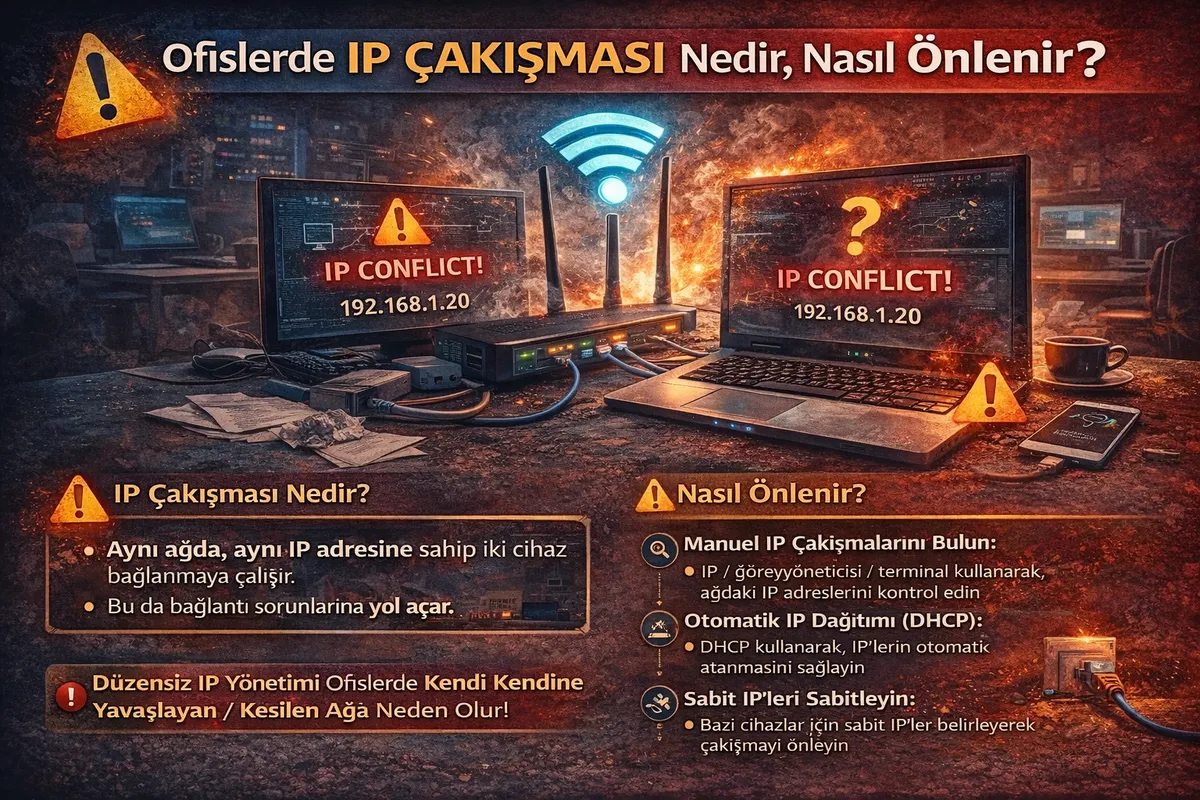 Ofislerde IP Çakışması Nedir, Nasıl Önlenir?