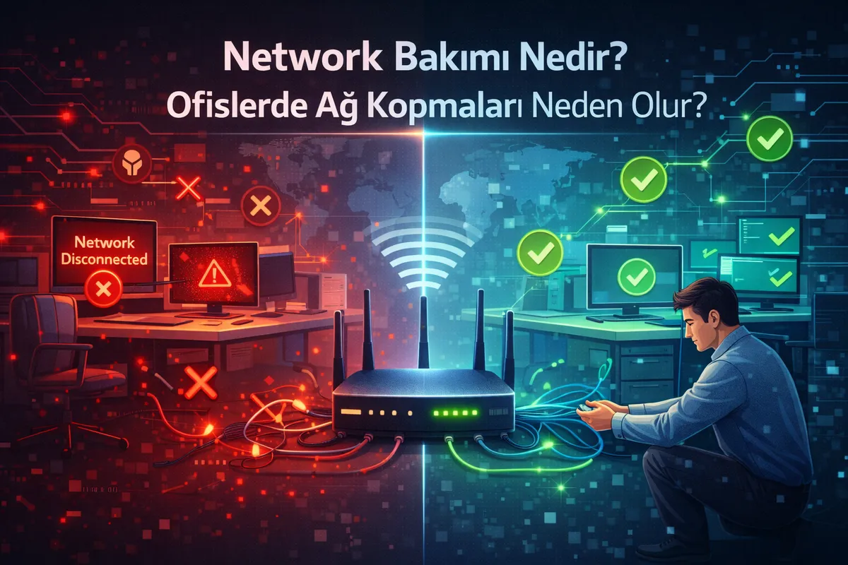Network Bakımı Nedir? Ofislerde Ağ Kopmaları Neden Olur?