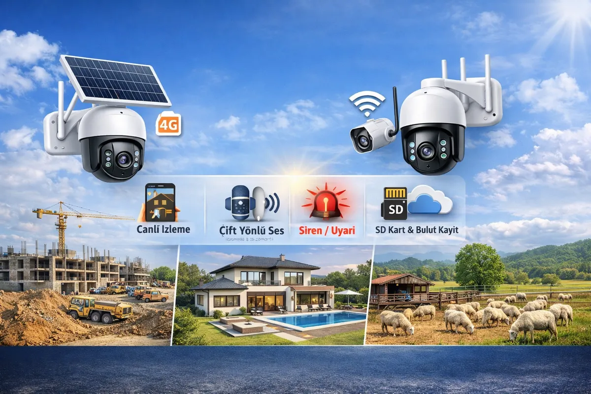  SIM Kartlı Solar Kamera ve WiFi Kamera Kurulum, Yapılandırma 